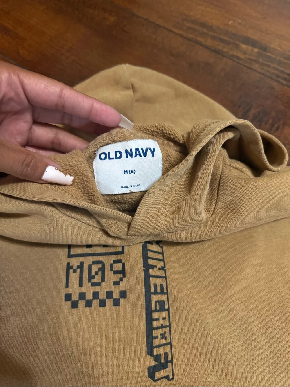 Boys Old Navy Minecraft Hoodie Size M